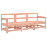 3 Piece Garden Lounge Set Solid Wood Douglas