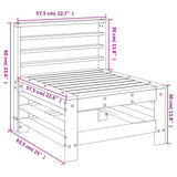 Garden Grey Solid Wood Pine