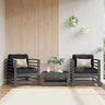 Garden Grey Solid Wood Pine