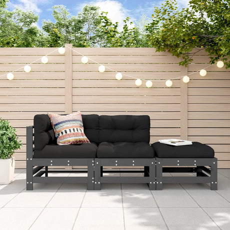 Garden Grey Solid Wood Pine
