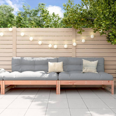 2 Piece Garden Lounge Set Solid Wood Douglas