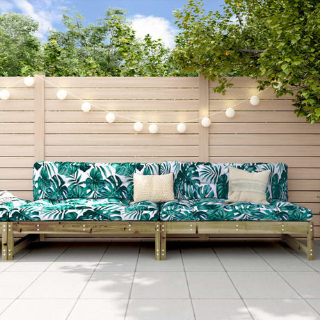 2 Piece Garden Lounge Set Solid Wood Douglas