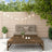 2 Piece Garden Lounge Set Solid Wood Douglas