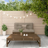 2 Piece Garden Lounge Set Solid Wood Douglas
