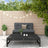 2 Piece Garden Lounge Set Solid Wood Douglas