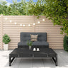2 Piece Garden Lounge Set Solid Wood Douglas