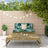 2 Piece Garden Lounge Set Solid Wood Douglas