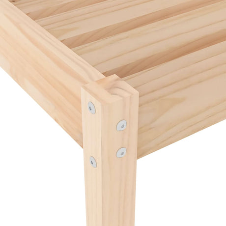 Sun Lounger 199.5X60X74 Cm Solid Wood Pine
