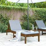 Sun Lounger 199.5X60X74 Cm Solid Wood Pine