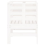 Garden Chairs 2 Pcs White 61.5X53X71 Cm Solid Wood Pine