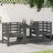 Garden Chairs 2 Pcs White 61.5X53X71 Cm Solid Wood Pine