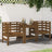 Garden Chairs 2 Pcs White 61.5X53X71 Cm Solid Wood Pine