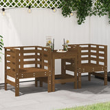 Garden Chairs 2 Pcs White 61.5X53X71 Cm Solid Wood Pine