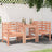 Garden Chairs 2 Pcs White 61.5X53X71 Cm Solid Wood Pine