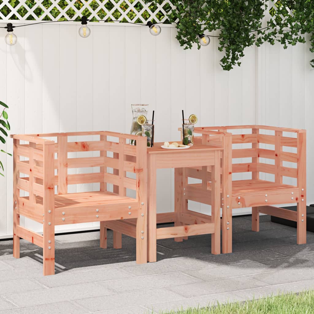 Garden Chairs 2 Pcs White 61.5X53X71 Cm Solid Wood Pine