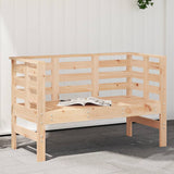Garden Bench White 111.5X53X71 Cm Solid Wood Pine