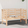 Garden Bench White 111.5X53X71 Cm Solid Wood Pine