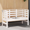 Garden Bench White 111.5X53X71 Cm Solid Wood Pine