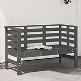 Garden Bench White 111.5X53X71 Cm Solid Wood Pine