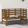 Garden Bench White 111.5X53X71 Cm Solid Wood Pine