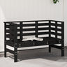 Garden Bench White 111.5X53X71 Cm Solid Wood Pine