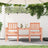 Garden Bench With Table 2-Seater Black Solid Wood Pine
