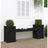 Planter Bench Grey 180X36X63 Cm Solid Wood Pine