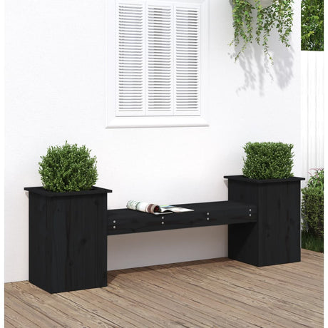 Planter Bench 184.5X39.5X56.5 Cm Solid Wood Pine