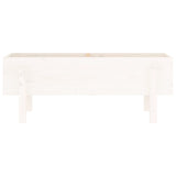 Garden Raised Bed White Solid Wood Pine