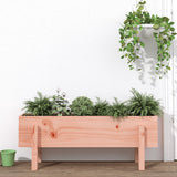 Garden Raised Bed White Solid Wood Pine