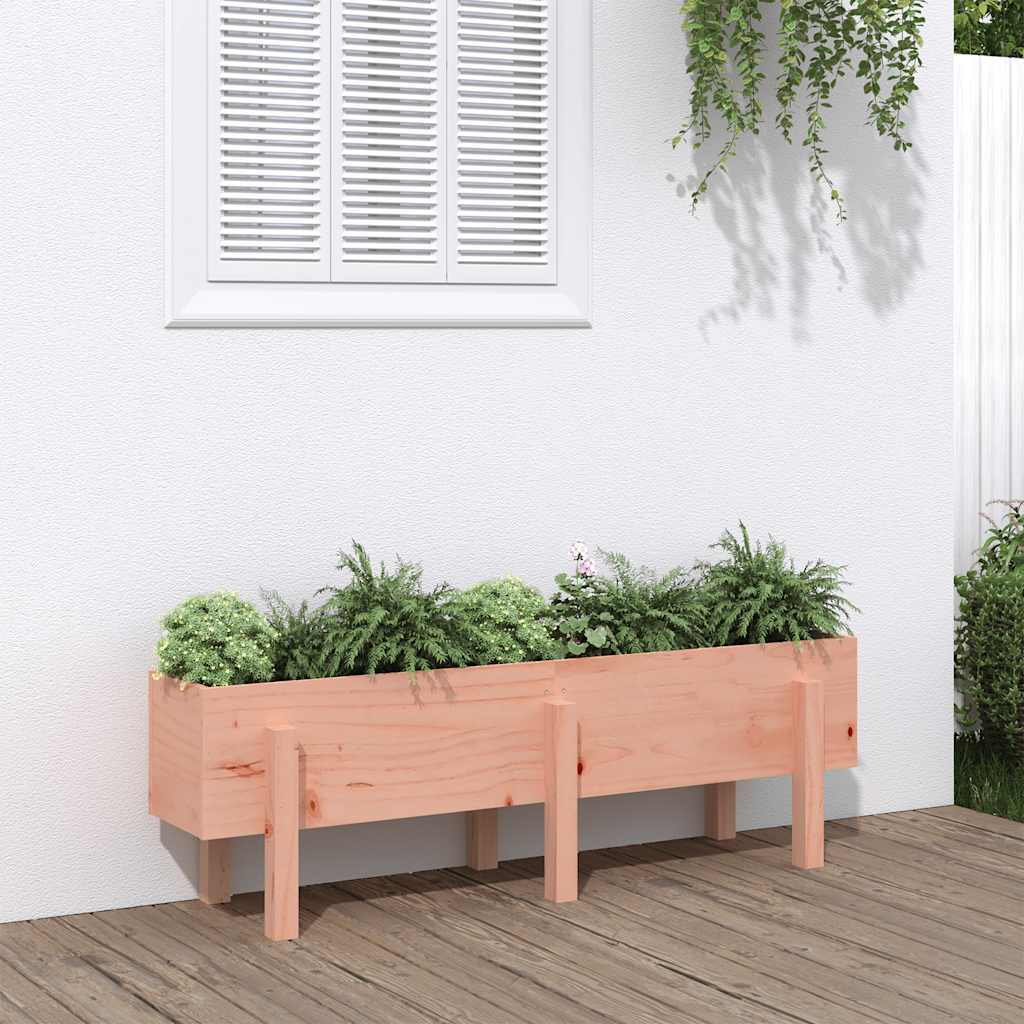 Garden Raised Bed White Solid Wood Pine