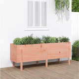 Garden Raised Bed White Solid Wood Pine