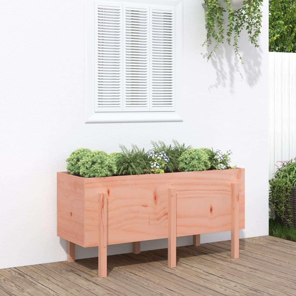 Garden Raised Bed White Solid Wood Pine