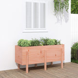 Garden Raised Bed White Solid Wood Pine
