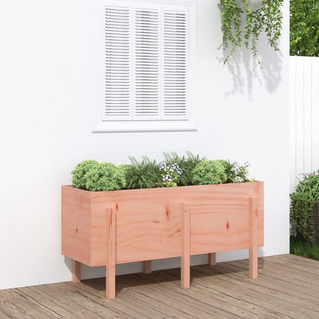 Garden Raised Bed White Solid Wood Pine