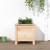 Garden Raised Bed Grey Solid Wood Pine