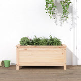 Garden Raised Bed Grey Solid Wood Pine