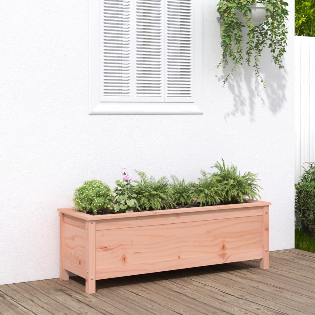 Garden Raised Bed Grey Solid Wood Pine