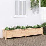 Garden Raised Bed Grey Solid Wood Pine