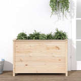 Garden Raised Bed Grey Solid Wood Pine
