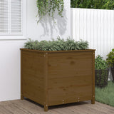 Garden Raised Bed Grey Solid Wood Pine