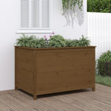 Garden Raised Bed Grey Solid Wood Pine