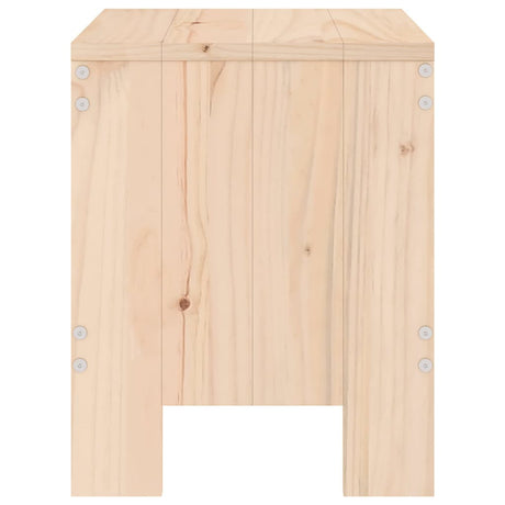 Garden Stools 2 Pcs Solid Wood Pine