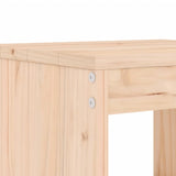Garden Stools 2 Pcs Solid Wood Pine