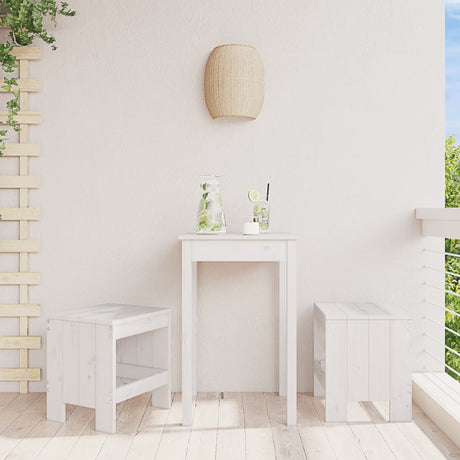 Garden Stools 2 Pcs Solid Wood Pine