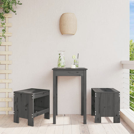 Garden Stools 2 Pcs Solid Wood Pine