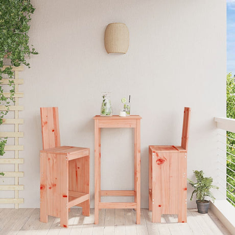 Bar Stools 2 Pcs White Solid Wood Pine