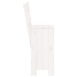 Bar Stools 2 Pcs White Solid Wood Pine
