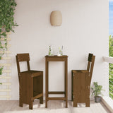 Bar Stools 2 Pcs White Solid Wood Pine