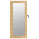 Mirror Jewellery Cabinet Wall Mounted 30X8.5X67 Cm